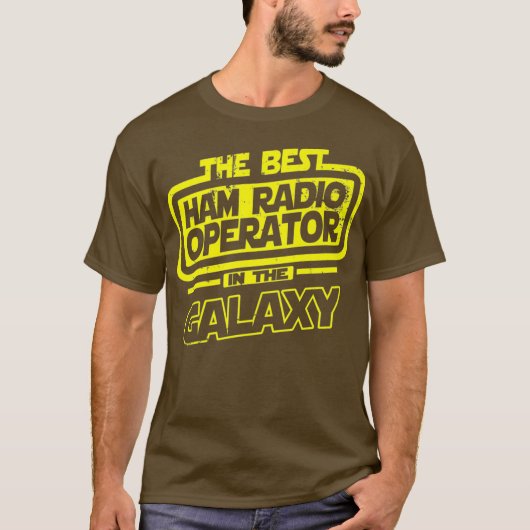 Ham Radio Operator das Beste in Galaxy Geschenk T-Shirt (Vorderseite)