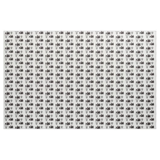 Ham Radio Operator Fabric mit Rufzeichen  Stoff (Yard (91,4 cm))