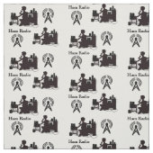 Ham Radio Operator Fabric mit Rufzeichen  Stoff (Muster)