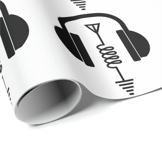 Ham Radio Operator Geschenkpapier (Rolleneckpunkt)