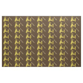 Ham Radio Operator Golden Icon Fabric + Call Sign Stoff (Fat Quarter (45,7 x 55,9 cm))