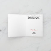 Ham Radio Operator Golden Icon Weihnachtskarte Karte (Innenseite)