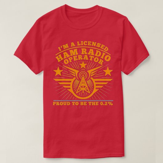 Ham Radio Operator Ich bin ein lizenzierter Ham Ra T-Shirt (Design vorne)