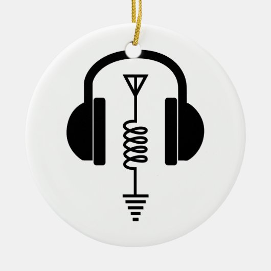 Ham Radio Operator Keramik Ornament (Vorne)