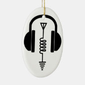 Ham Radio Operator Keramik Ornament (Rechts)