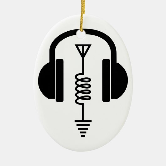 Ham Radio Operator Keramik Ornament (Vorne)