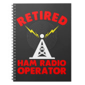 Ham Radio Operator Retirement Radio Tower Vater Notizblock (Vorderseite)