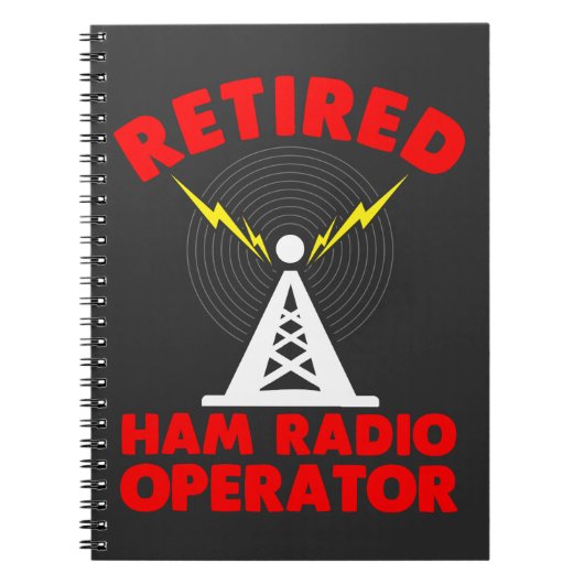 Ham Radio Operator Retirement Radio Tower Vater Notizblock (Vorderseite)