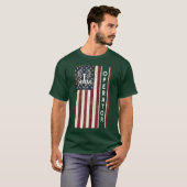 Ham Radio Operator Shirt 4. Juli Amerikanische Fla (Vorne ganz)