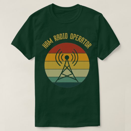 Ham Radio Operator Vintag T-Shirt (Design vorne)