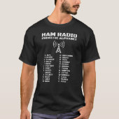 Ham Radio Phonetic Alphabet - Entwurf des taktisch T-Shirt (Vorderseite)