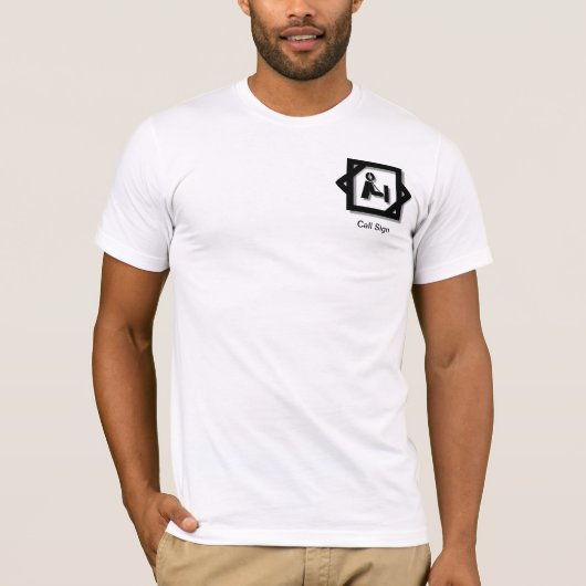 Ham Radio Pocket 3-D-Logo T - Shirt für individuel (Vorderseite)