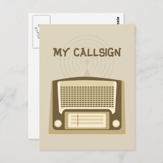 Ham Radio Postkarte (Vorne/Hinten)