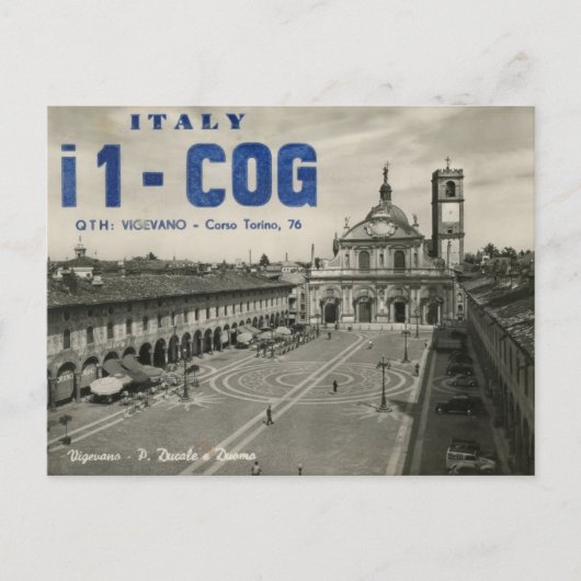 Ham Radio QSL Card Italien Postkarte (Vorderseite)