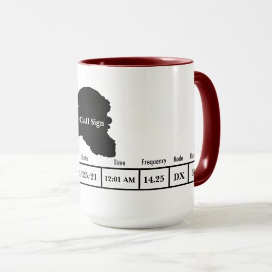 Ham Radio QSL Card Santa Tasse (VorderseiteRechts)