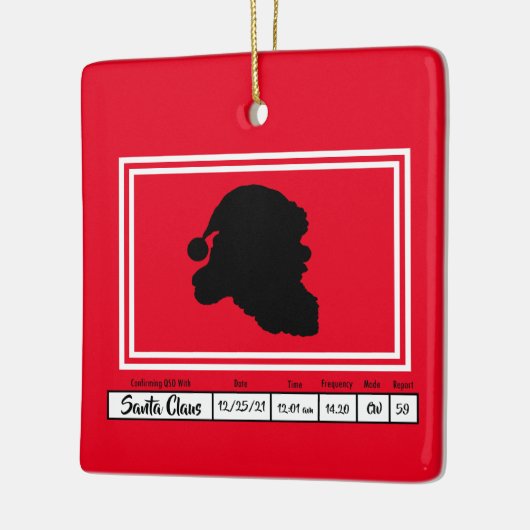 Ham Radio QSL Card Weihnachtsschmuck (Links)