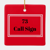 Ham Radio QSL Card Weihnachtsschmuck (Rückseite)