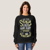 ham radio radio operator amateur radio morse code sweatshirt (Vorne ganz)
