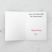 Ham Radio Santa and Antenna Christmas Card Karte (Innenseite)