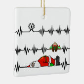 Ham Radio Santa Elf Weihnachtsfeier Keramikornament (Rechts)