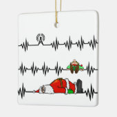 Ham Radio Santa Elf Weihnachtsfeier Keramikornament (Links)