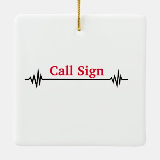 Ham Radio Santa Elf Weihnachtsfeier Keramikornament (Rückseite)