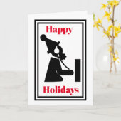 Ham Radio Santa Operator Symbol Weihnachtskarte Karte (Gelbe Blume)