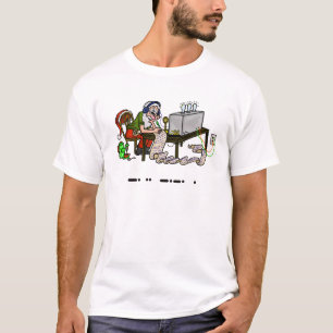 Ham Radio Santa "Schön" Morse Code Weihnachts T-Sh T-Shirt