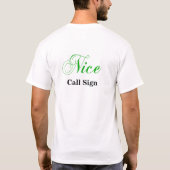 Ham Radio Santa "Schön" Morse Code Weihnachts T-Sh T-Shirt (Rückseite)