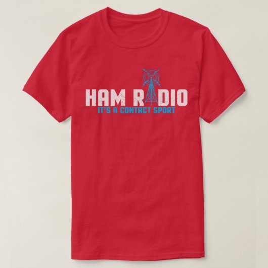 Ham Radio Sein Kontakt Sport I Station Amate T-Shirt (Design vorne)