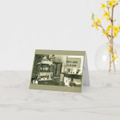 HAM RADIO SETUP 1930'S AMATEUR PHOTO KARTE (Gelbe Blume)