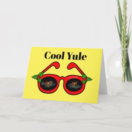 Ham Radio Sunglasser Weihnachtskarte Karte (Vorderseite)