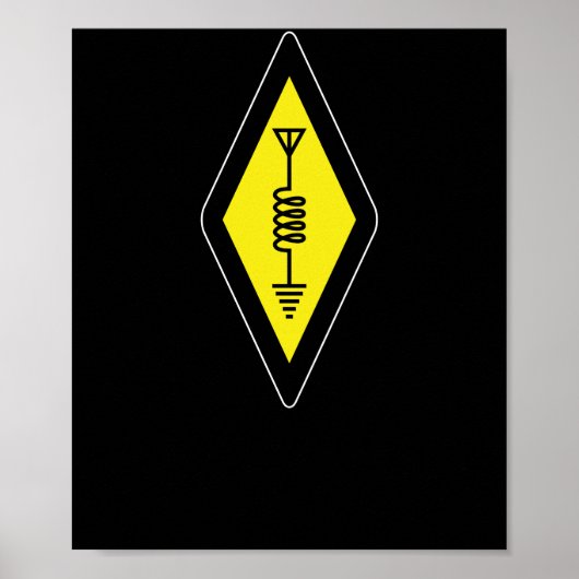 Ham Radio Symbol Poster (Vorne)