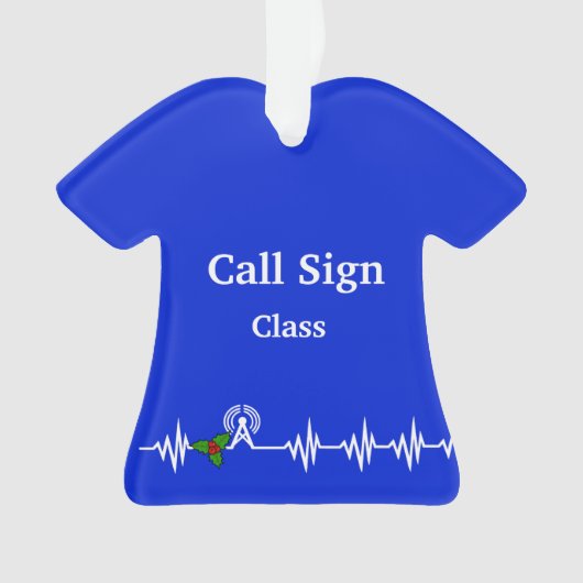Ham Radio T - Shirt Weihnachtsdekoration Ornament (Vorderseite)