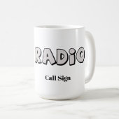 Ham Radio Tasse mit Repeater und Call Sign (VorderseiteRechts)