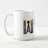 Ham Radio Tasse mit Repeater und Call Sign (Links)