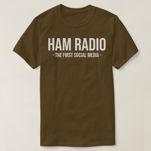 Ham Radio the First Social Media (2) T-Shirt (Design vorne)