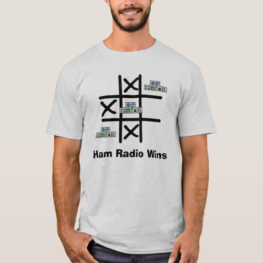 Ham Radio Tic Tac Toe T - Shirt (Vorderseite)