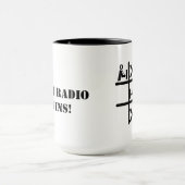 Ham Radio Tic Tac Toe Tasse (Zentrum)