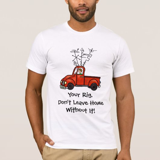Ham Radio Truck Mobile Rig T - Shirt Ver. 2 (Vorderseite)