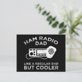 Ham Radio Vater - Wie ein regelmäßiger Vater, aber Postkarte (Stehend Vorderseite)