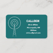 Ham Radio Visitenkarte (Vorderseite)