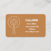 Ham Radio Visitenkarte (Vorderseite)