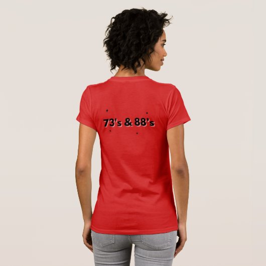 Ham-Radio von 73 & 88 T-Shirt (Schwarz voll)