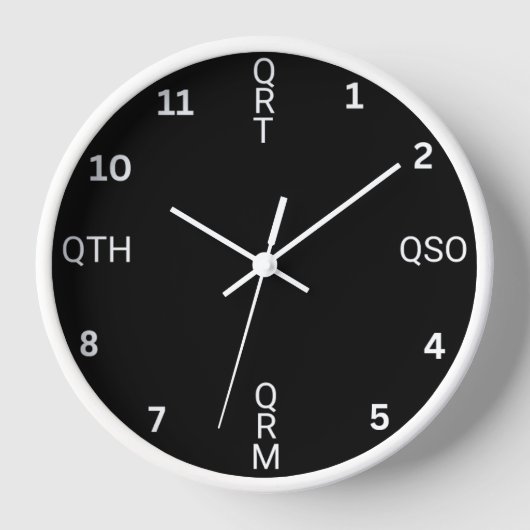 Ham Radio Wall Clock Uhr (Vorderseite)