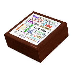 Ham Radio Word Collage Geschenkboxen Anpassen Sie 