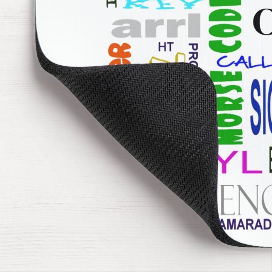 Ham Radio Word Collage Mousepad Anpassen Sie es! (Ecke)