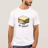 Ham Sandwich Funny Hamster Pun T-Shirt (Vorderseite)