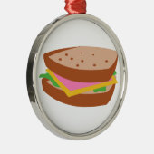 HAM SANDWICH ORNAMENT AUS METALL (Rechts)