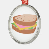 HAM SANDWICH ORNAMENT AUS METALL (Links)